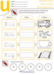 short-u-vowel-digraph-worksheet